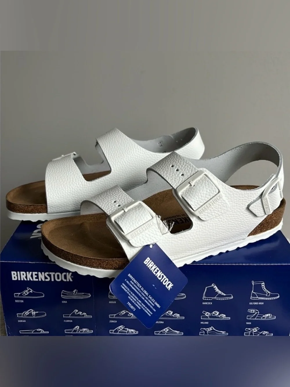 Birkenstock 🔥 Milano White Leather Sandals Men’s Size 11 EU 44 NEW